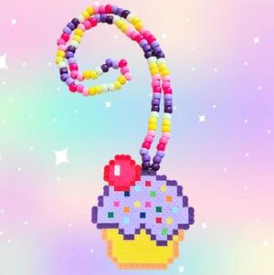 Cupcake Kandi Necklace